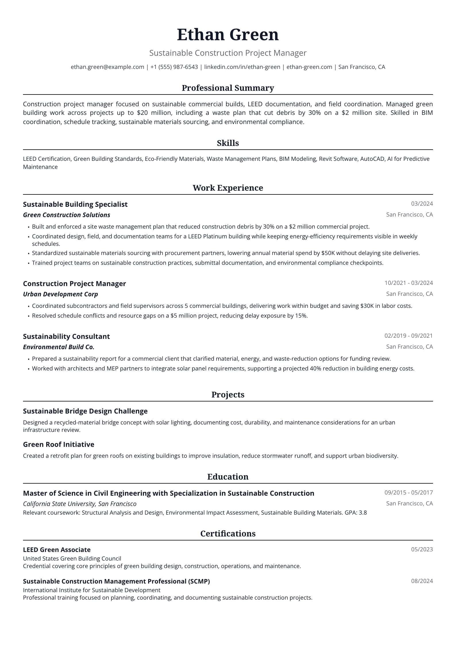 Construction Project Manager