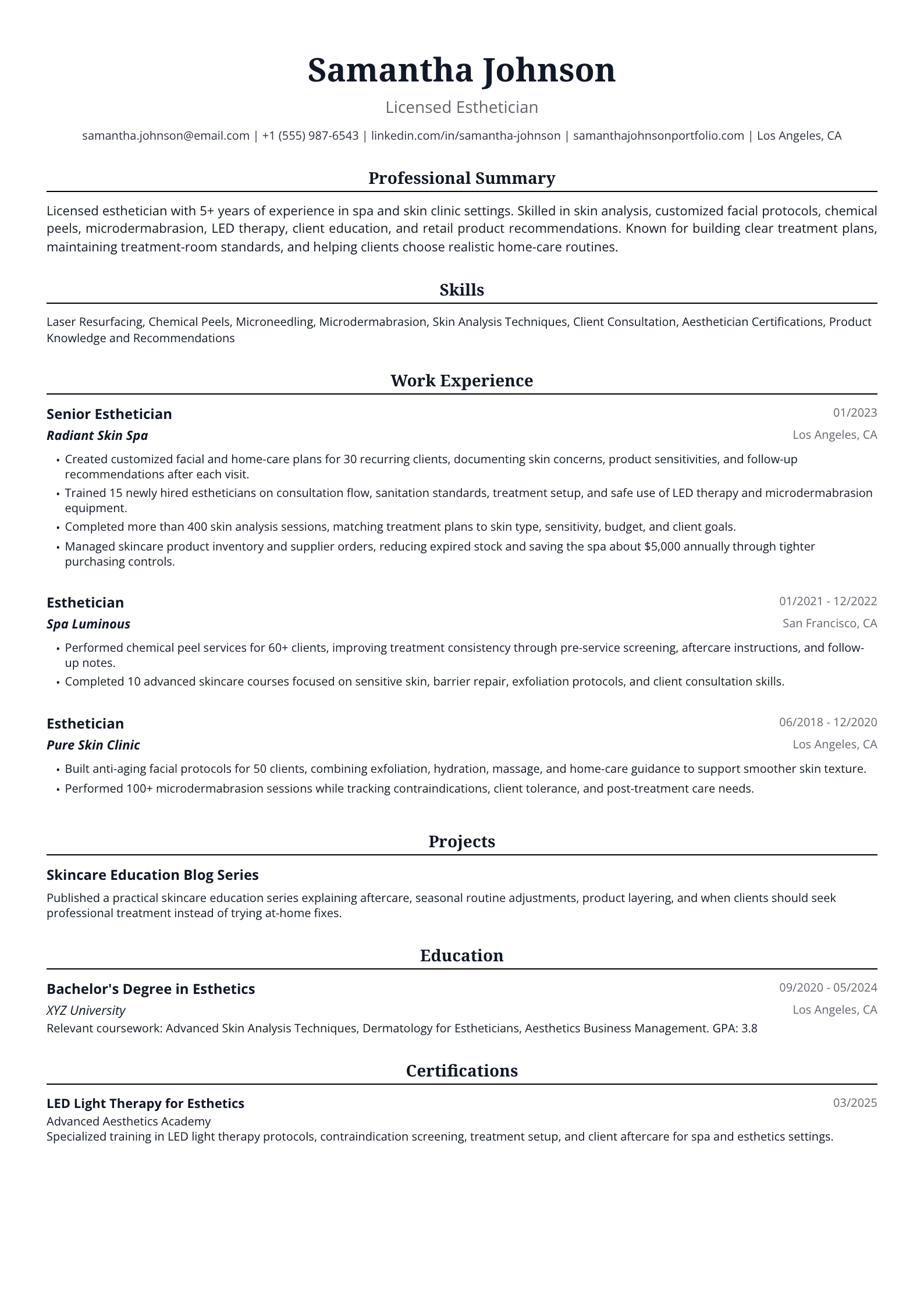 Esthetician