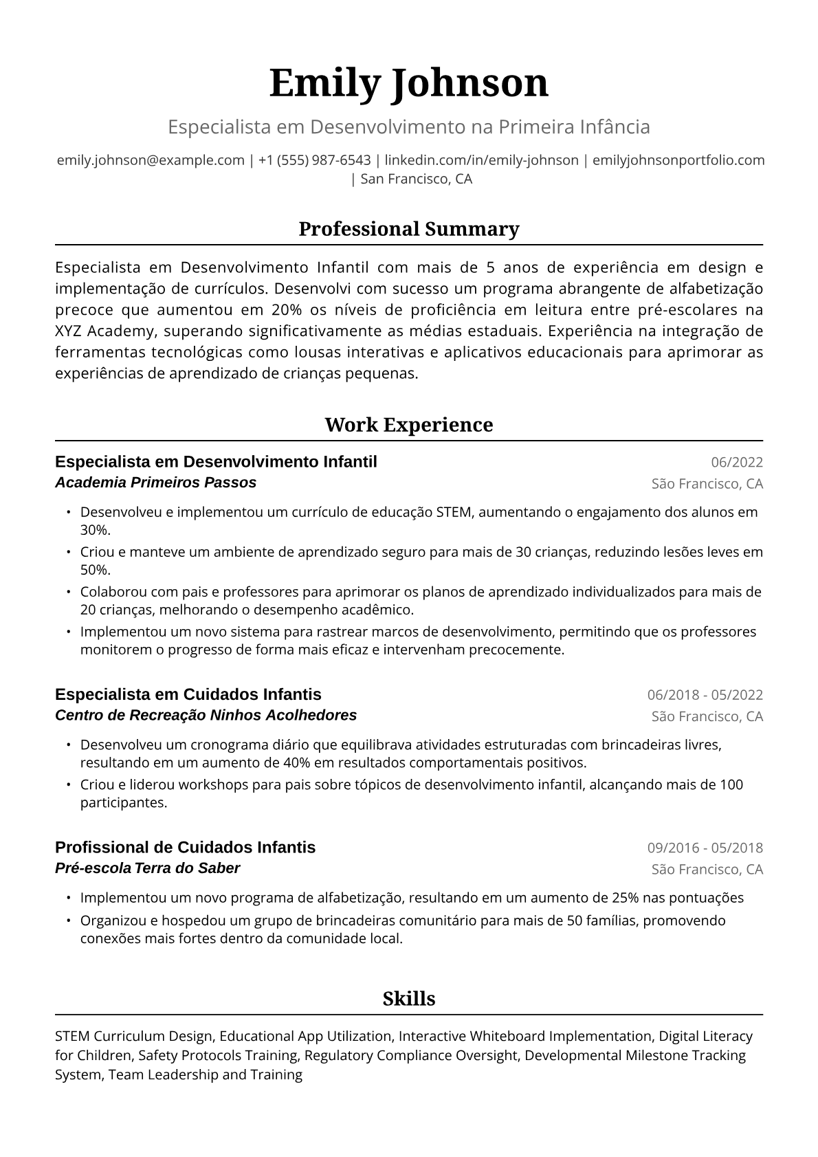 Cuidadora infantil