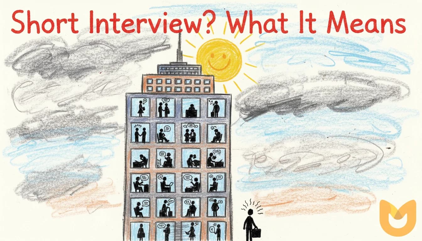Colloquio di lavoro breve: buon segno o cattivo segno?