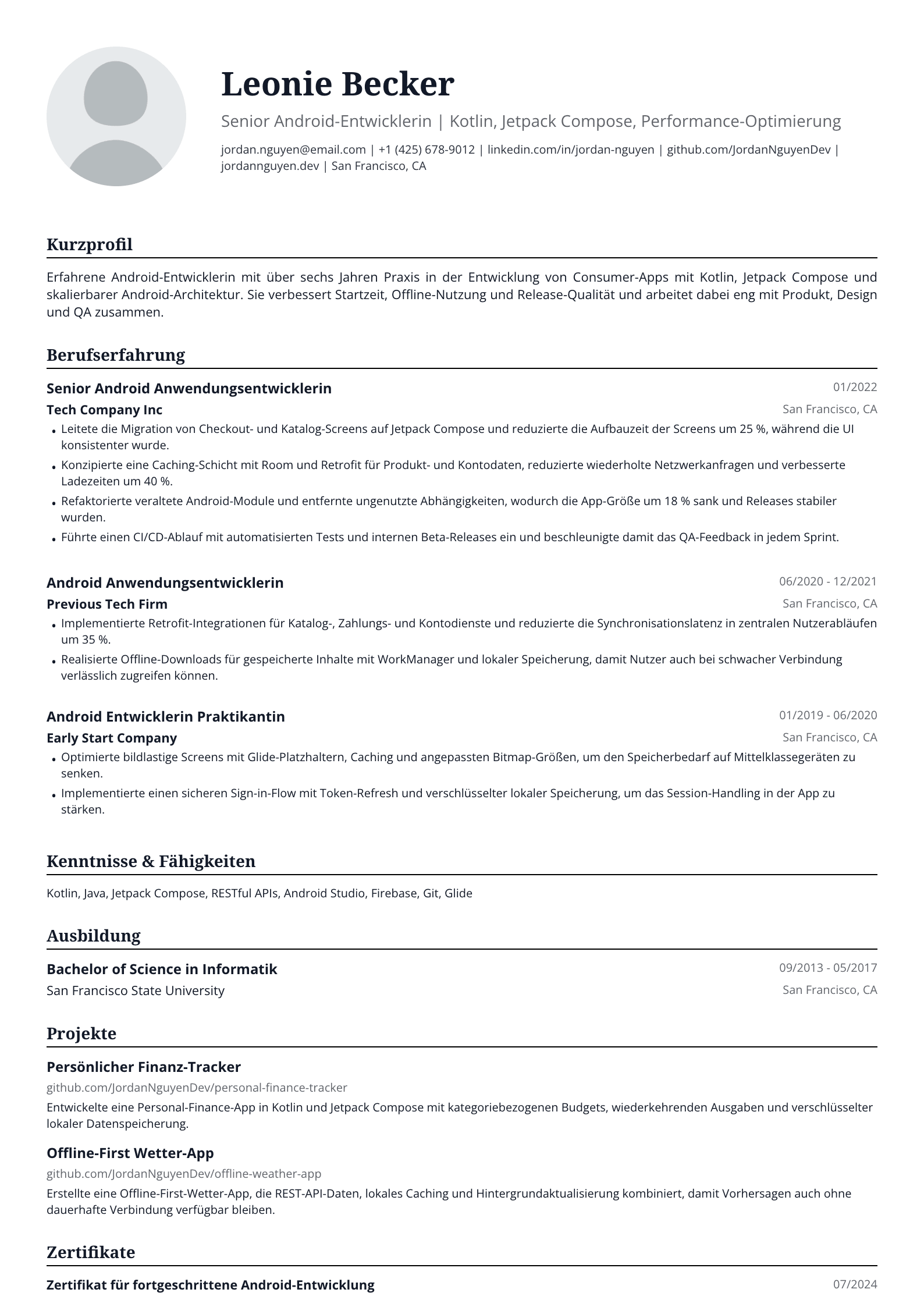 Android-Entwicklerin