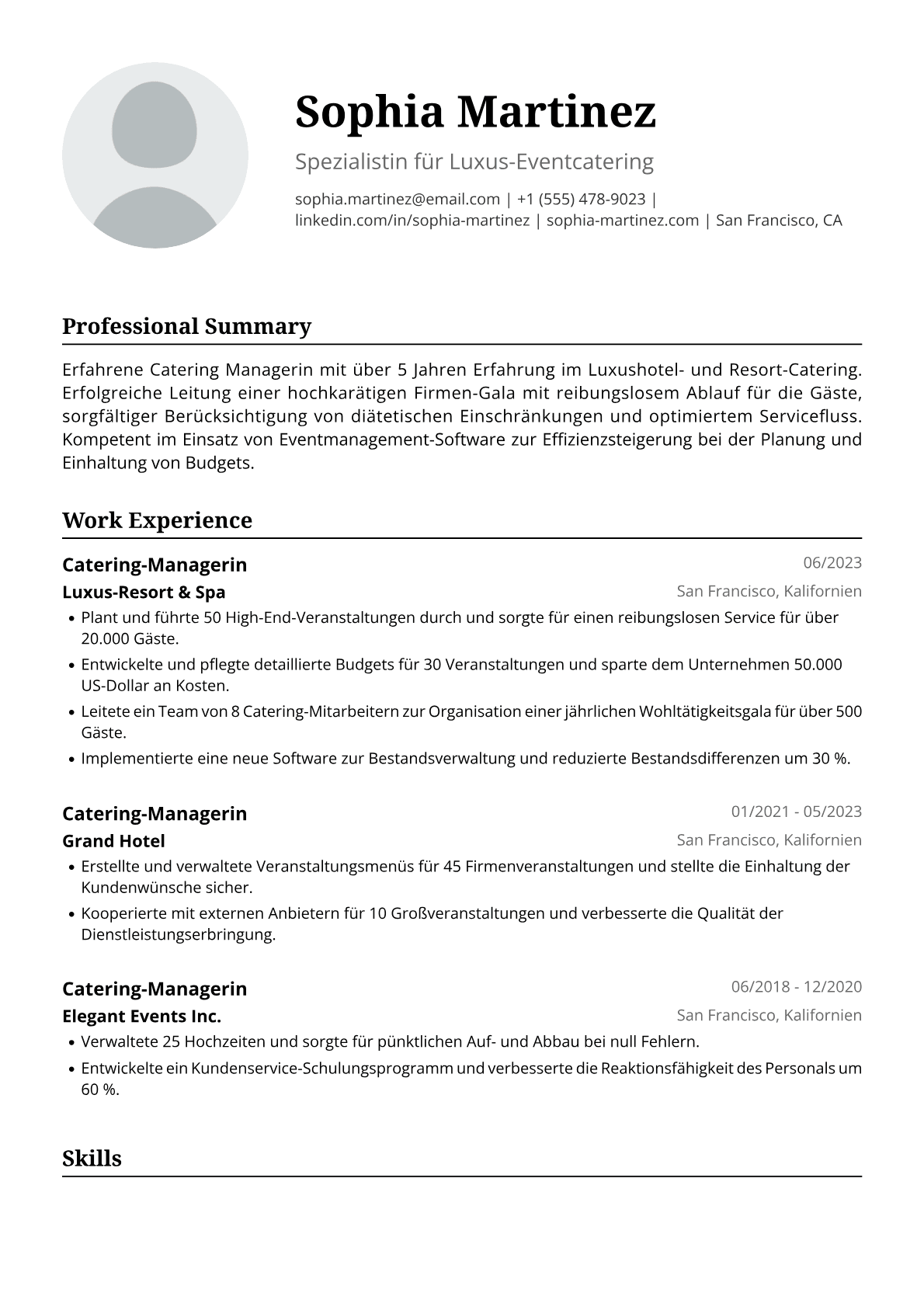 Catering-Managerin