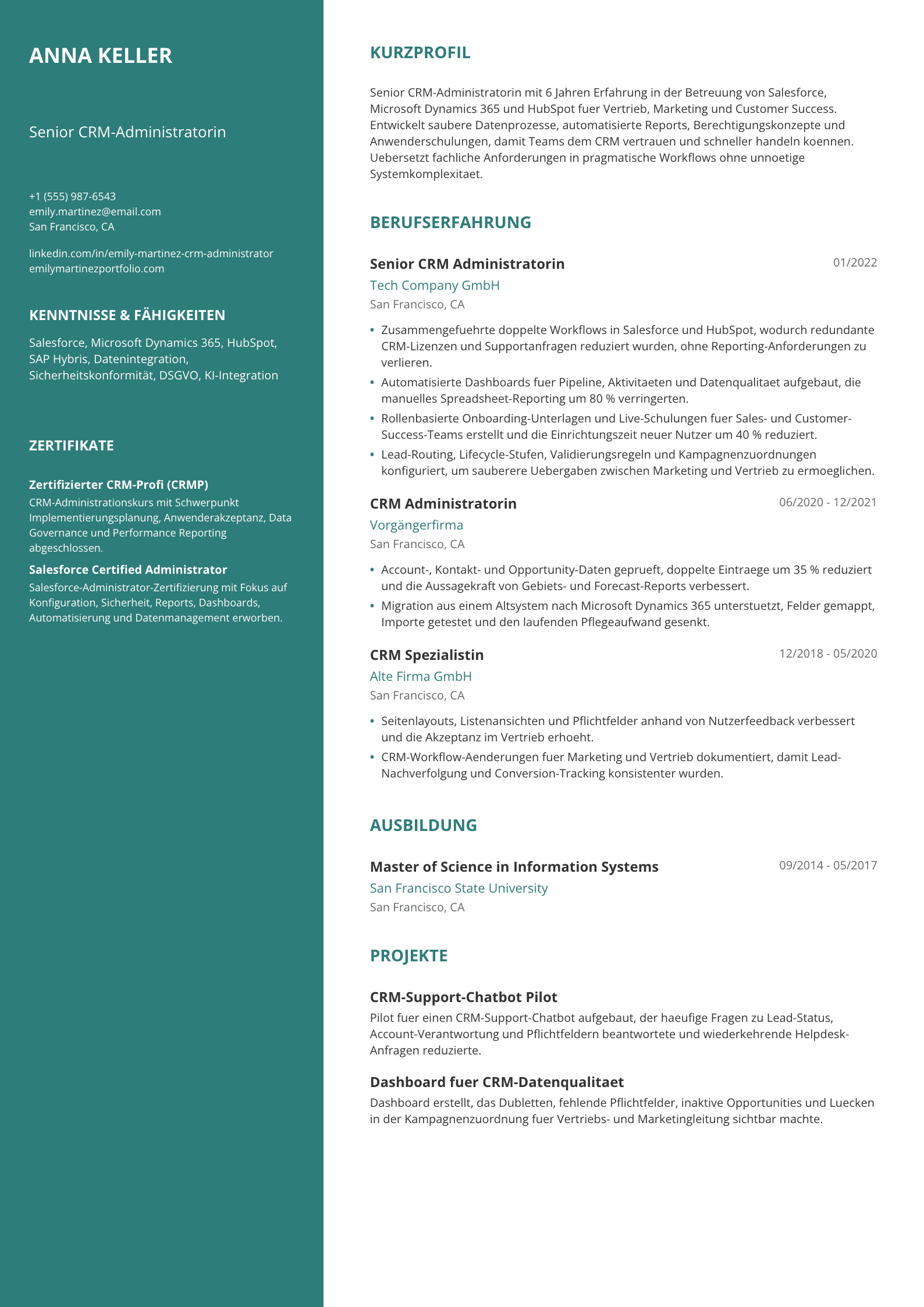 CRM-Administratorin