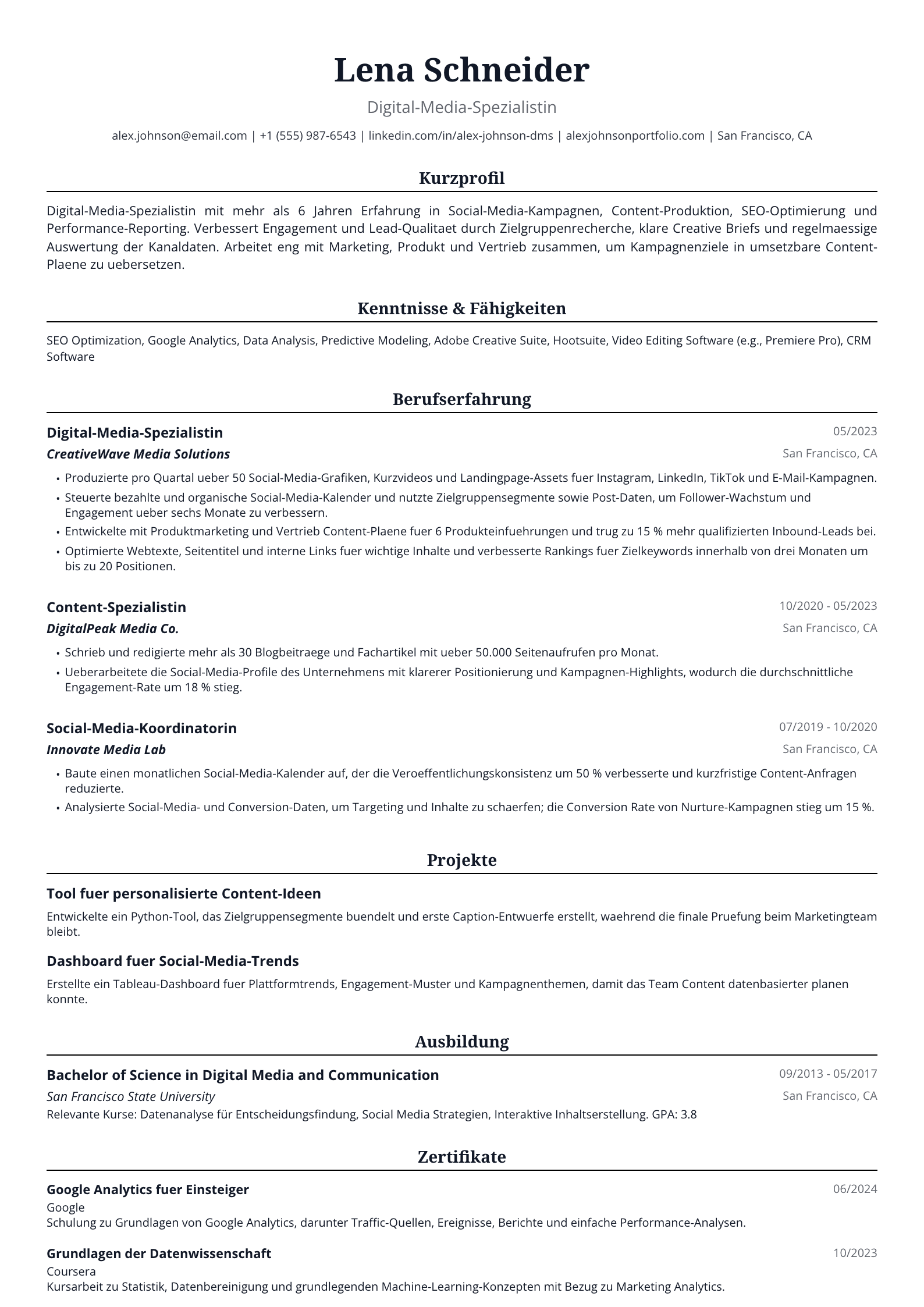 Digital-Media-Spezialistin