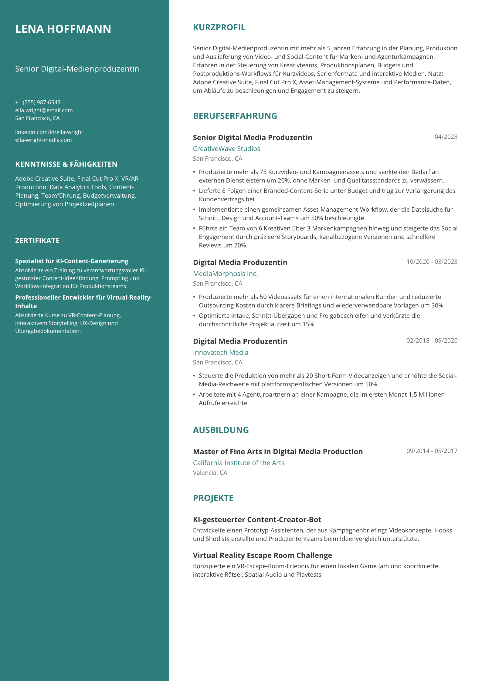 Digital-Medienproduzentin