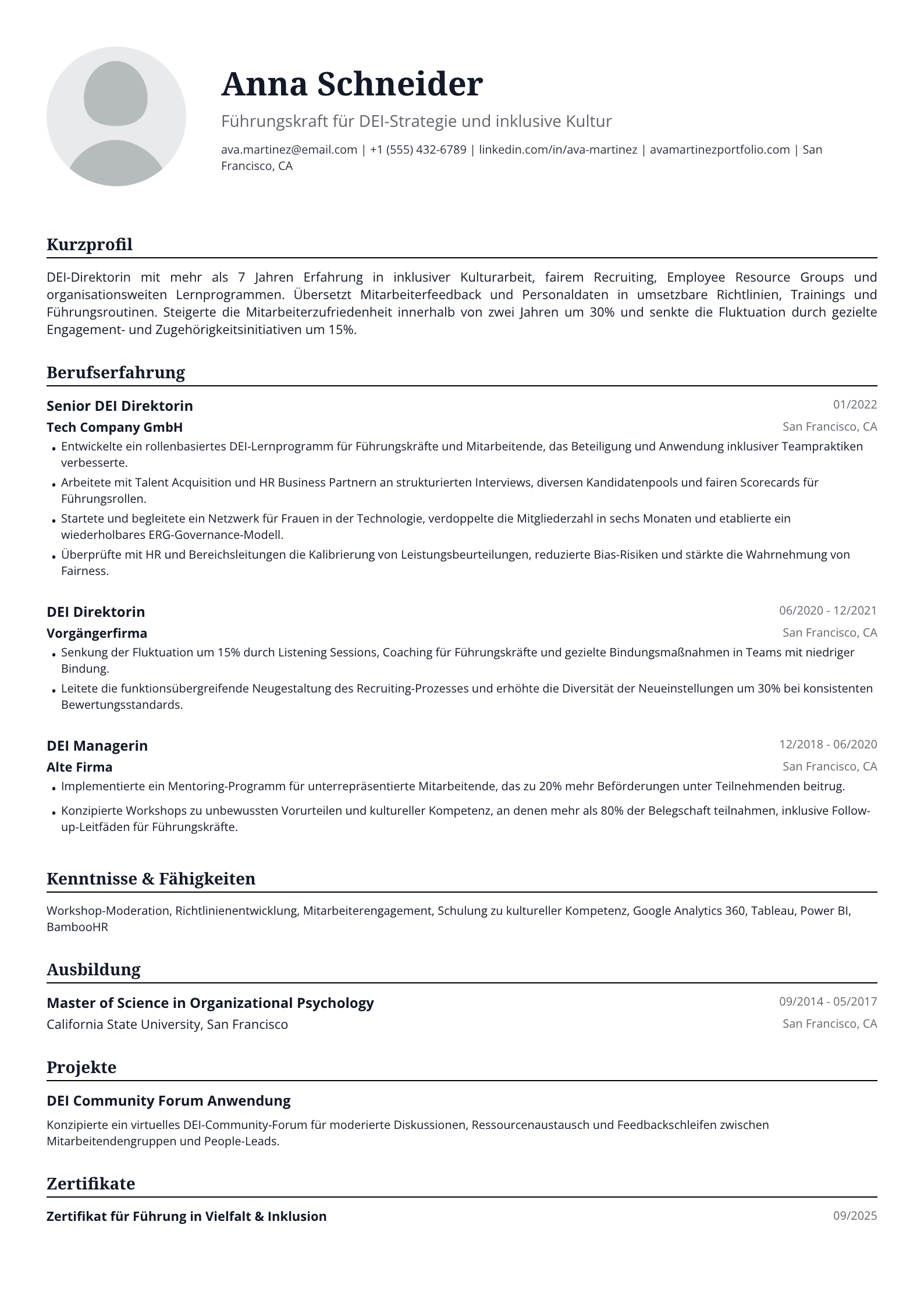 Direktorin für Diversity, Equity & Inclusion