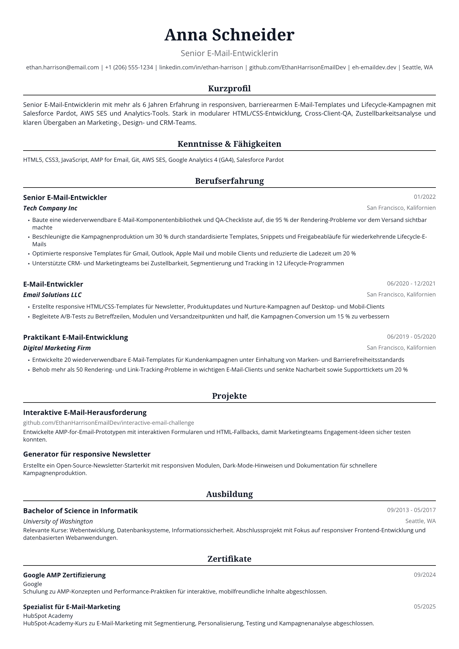 E-Mail-Entwicklerin