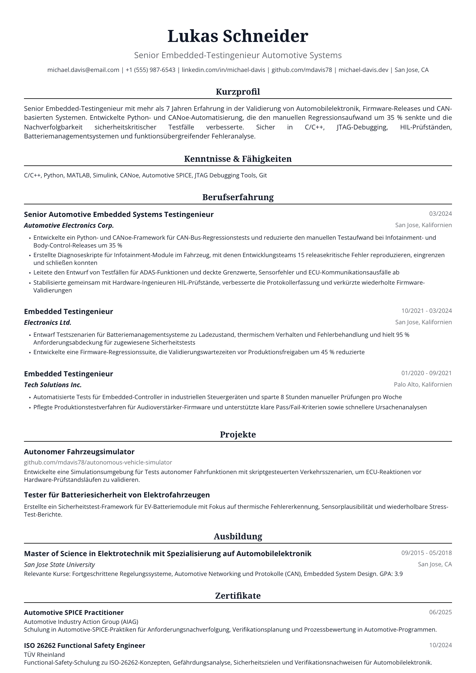 Embedded-Testingenieur