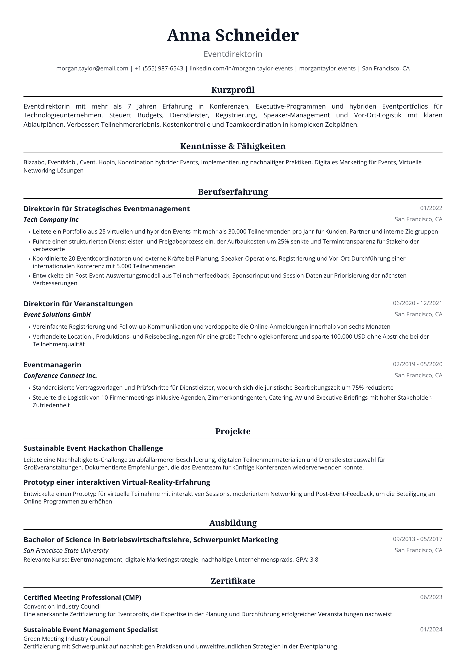 Eventdirektorin