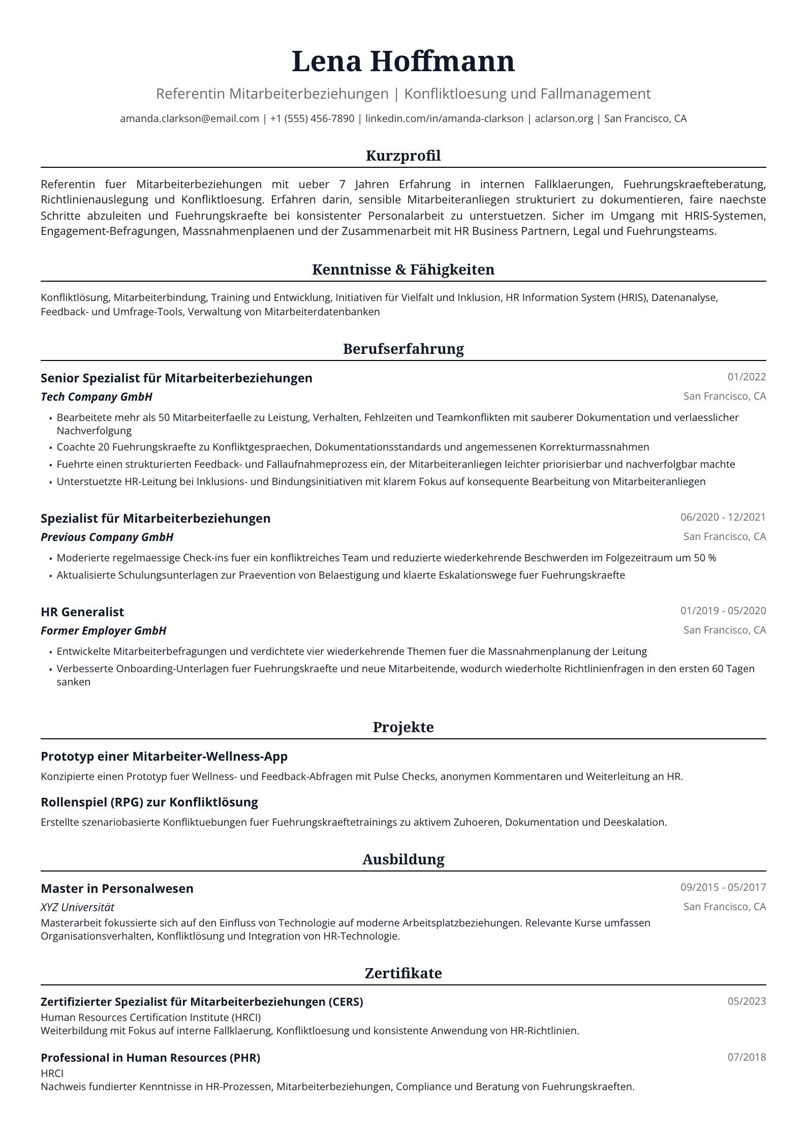Referentin Mitarbeiterbeziehungen