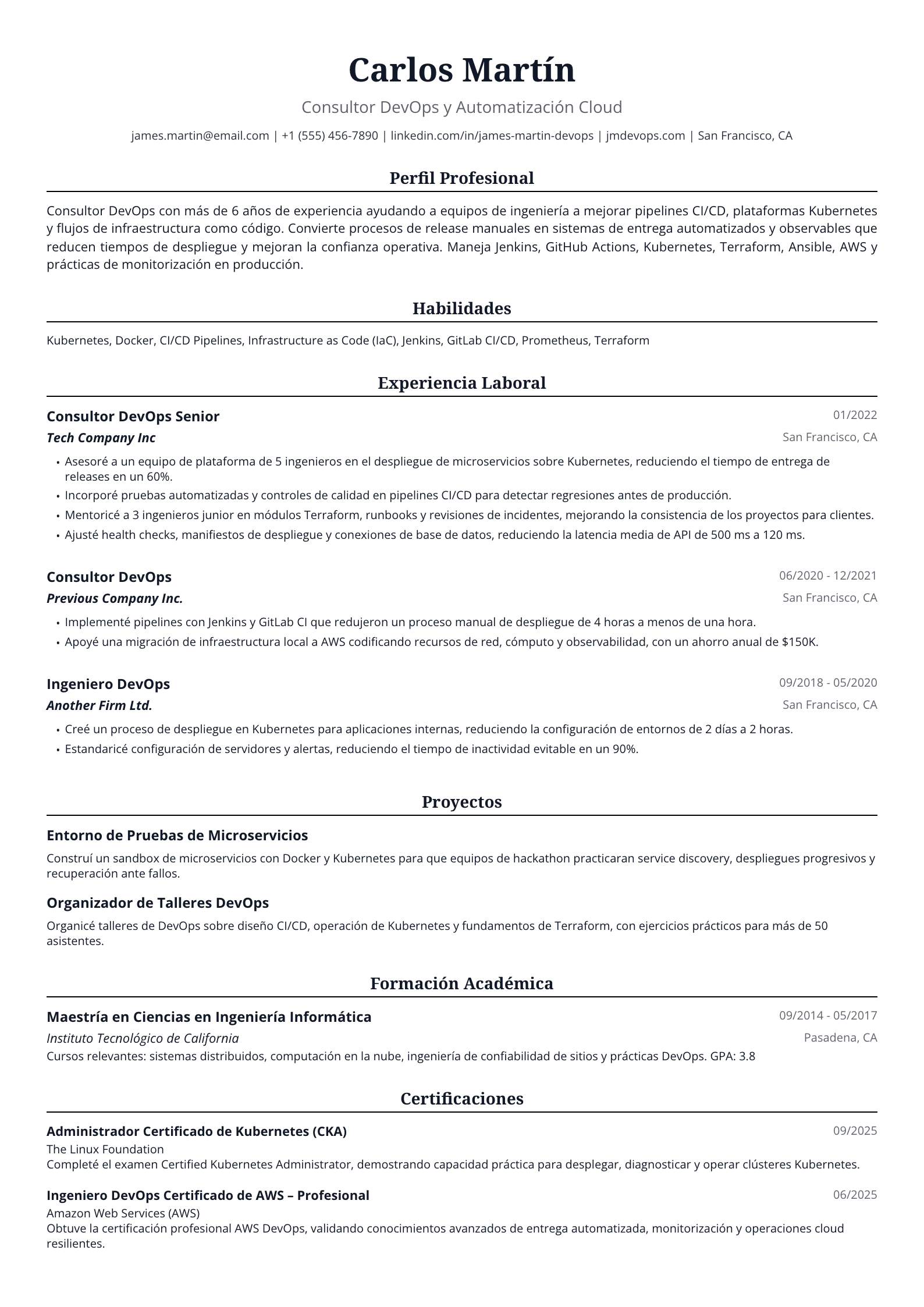 Consultor DevOps