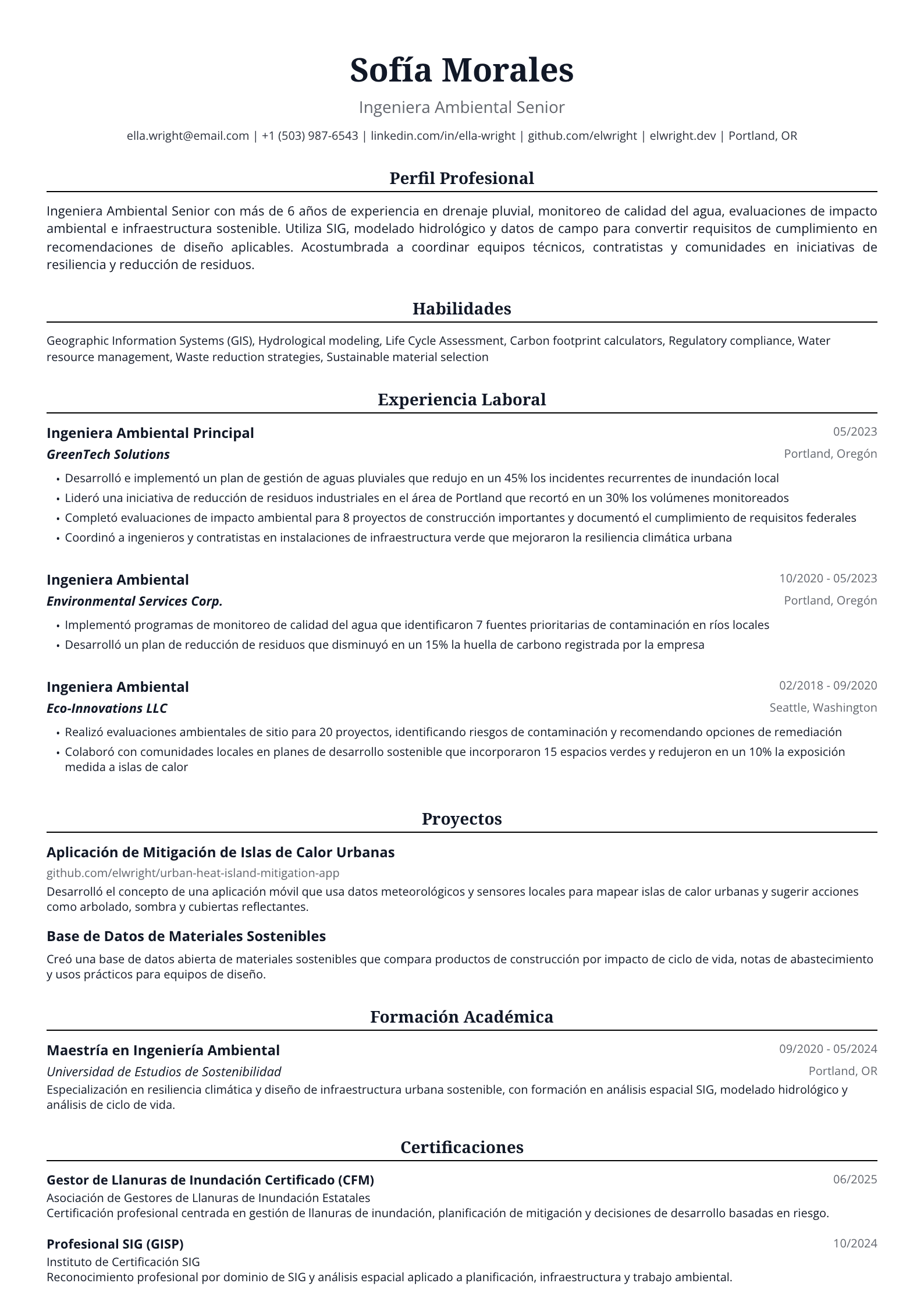 Ingeniera Ambiental
