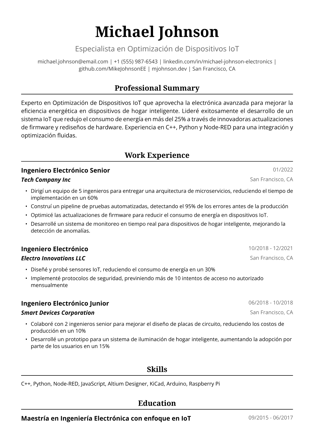 Ingeniero electrónico