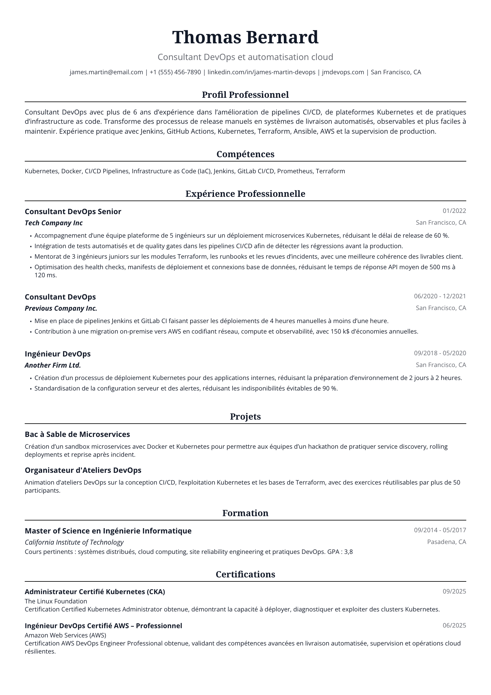 Consultant DevOps