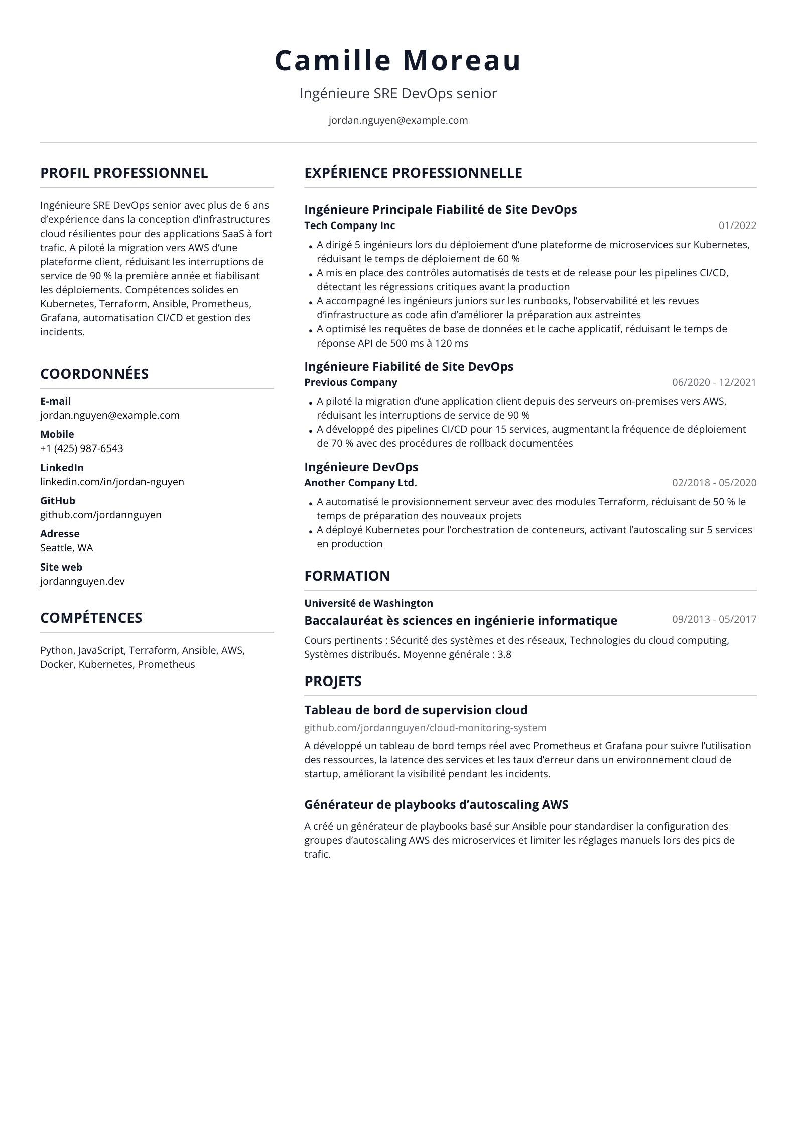 Ingénieure SRE DevOps