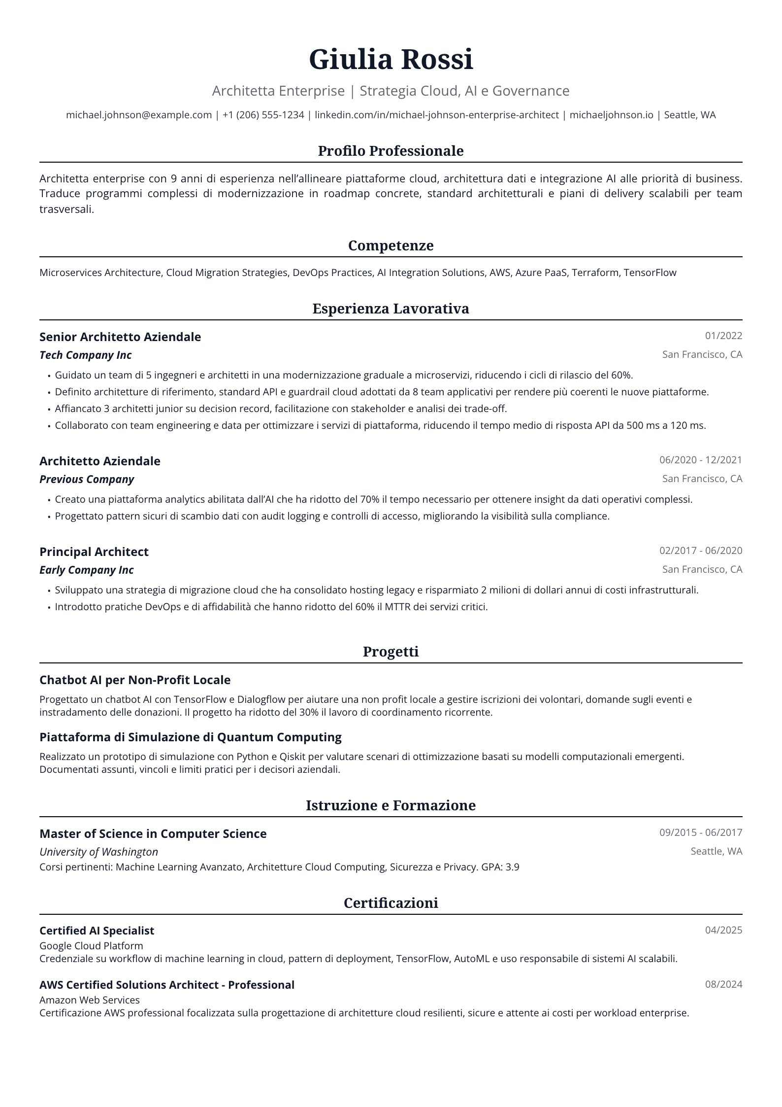 Architetta Enterprise