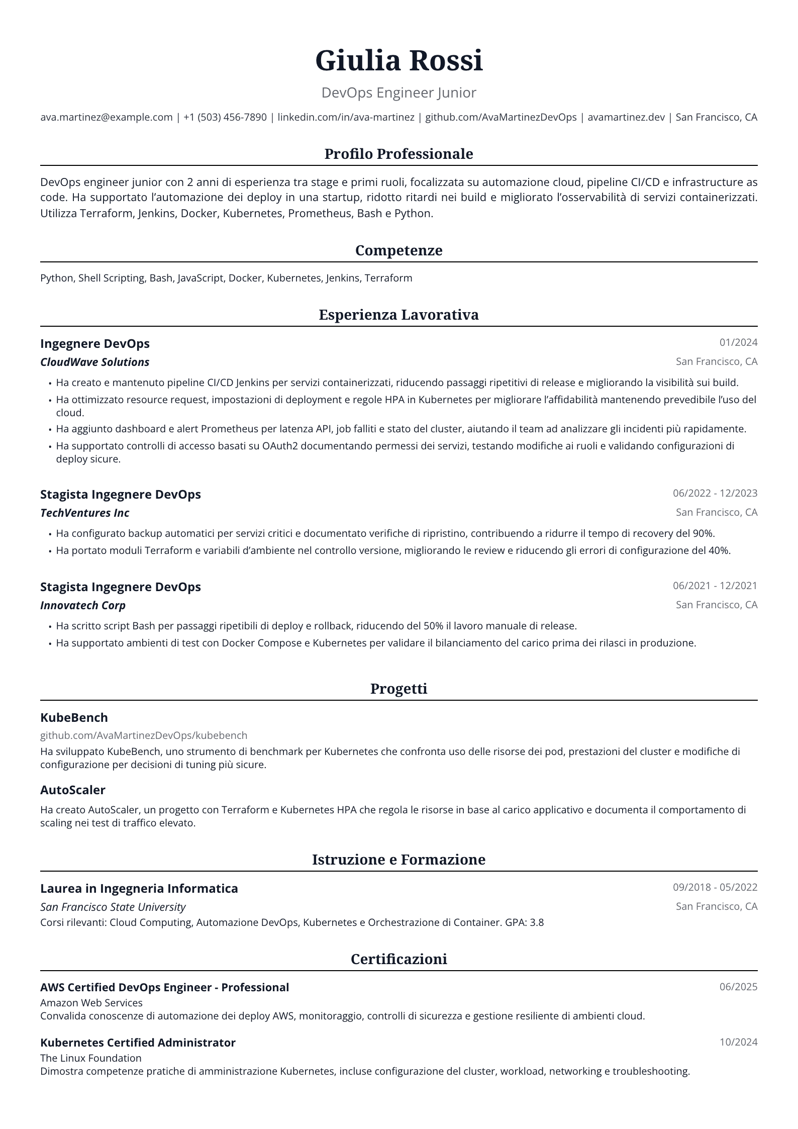 DevOps Engineer Junior