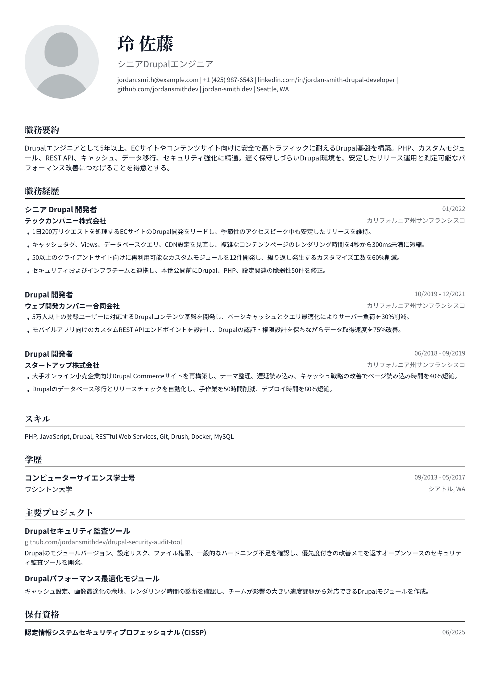 Drupalエンジニア