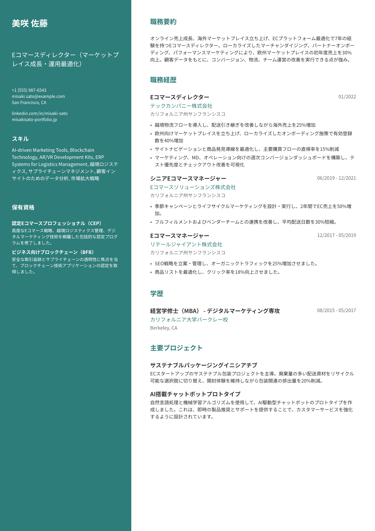 Eコマースディレクター