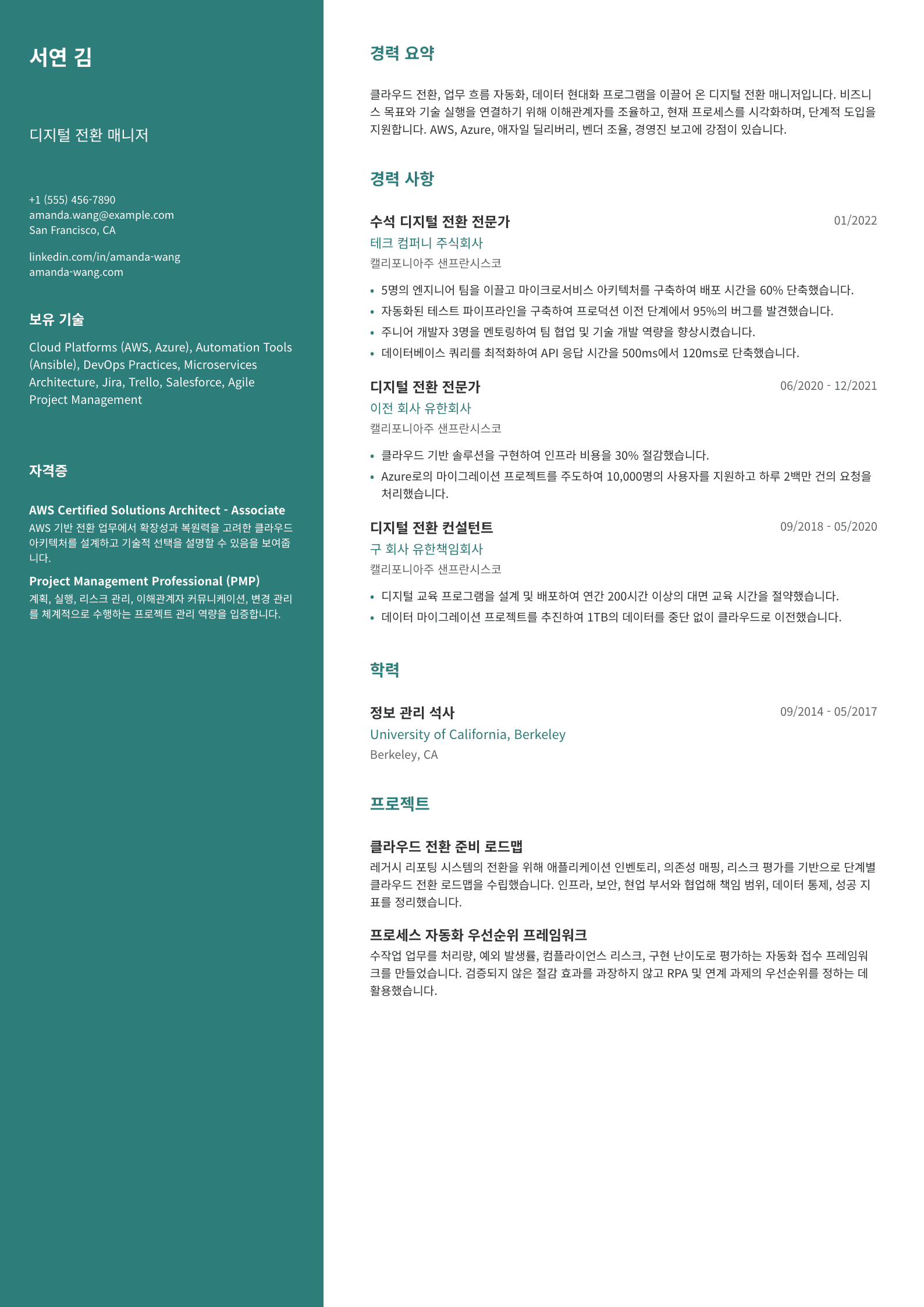 디지털 전환 매니저