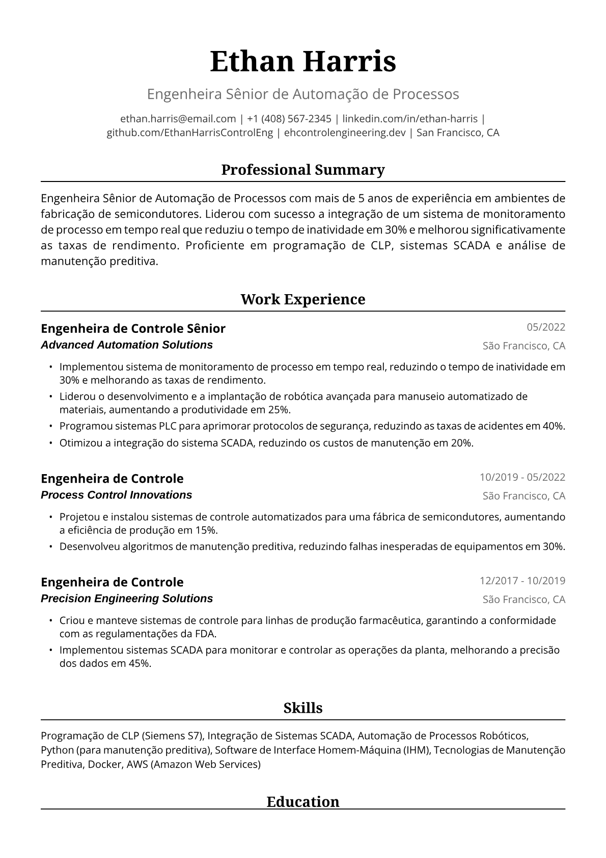 Engenheira de controle