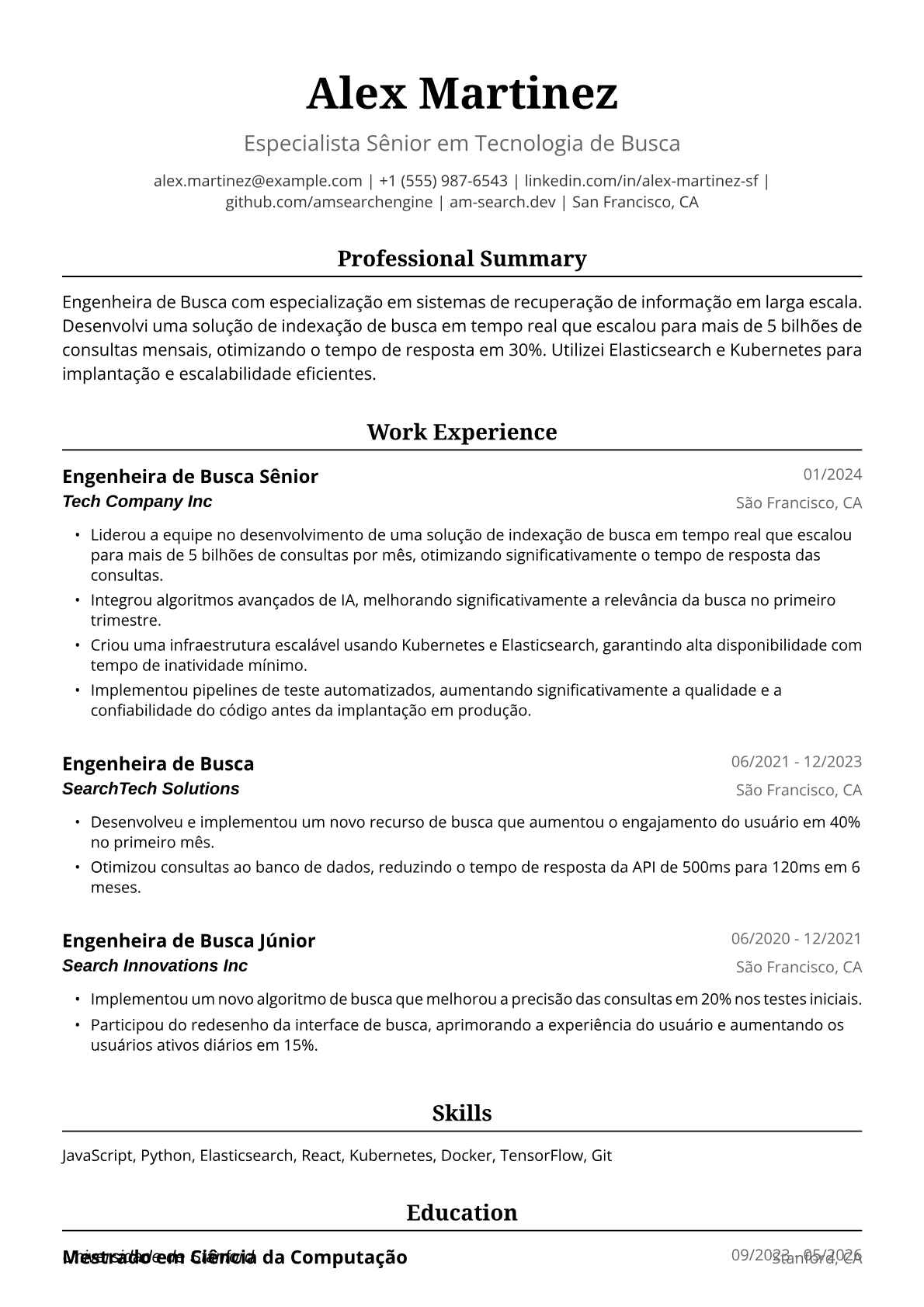 Engenheira de busca