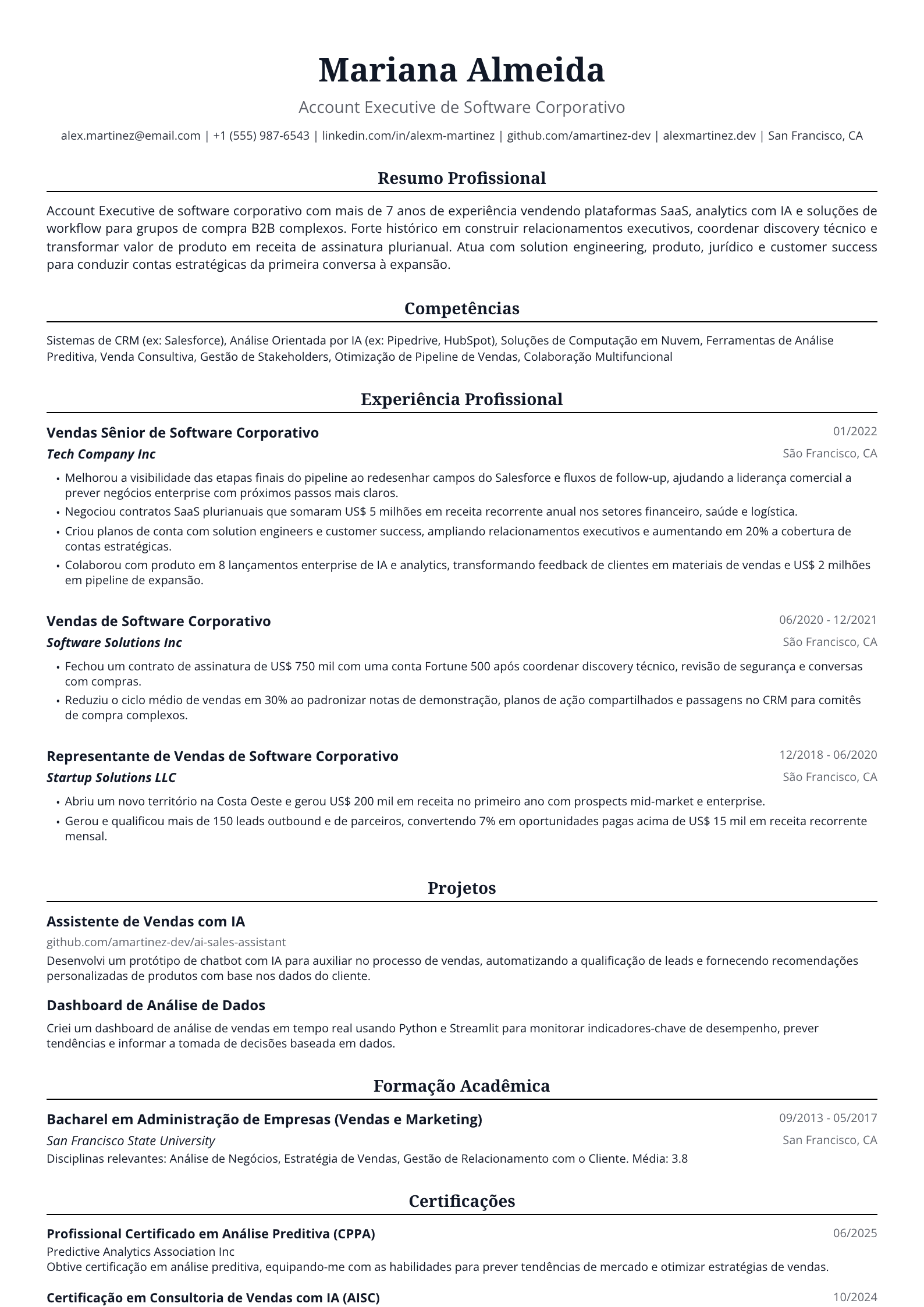 Vendas de Software Corporativo